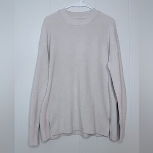 lululemon Merino Wool-Blend Ribbed Crew Sweater - size 12 - white opal